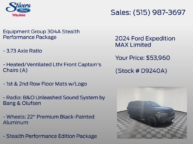 Used 2024 Ford Expedition Max Limited AWD/4WD image 8