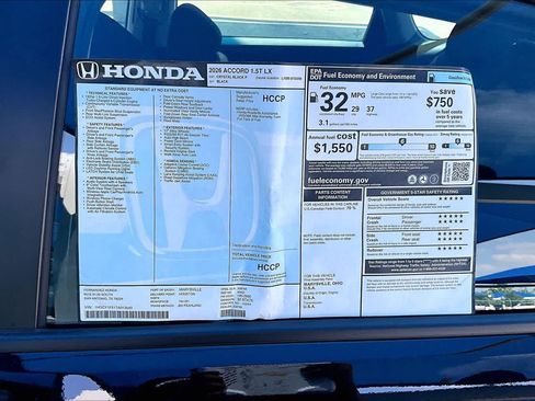 Used 2026 Honda Accord LX image 21