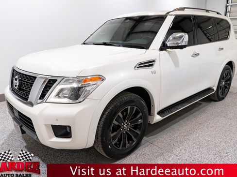 Used 2019 Nissan Armada Platinum w/ Captain's Chairs Package image 2