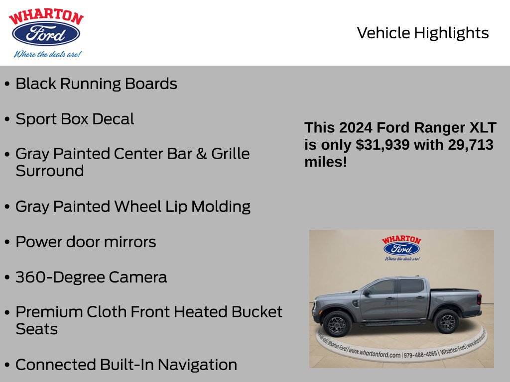 Used 2024 Ford Ranger XLT RWD image 30