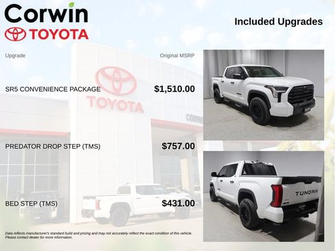 Used 2025 Toyota Tundra SR5 w/ SR5 Convenience Package AWD/4WD image 4