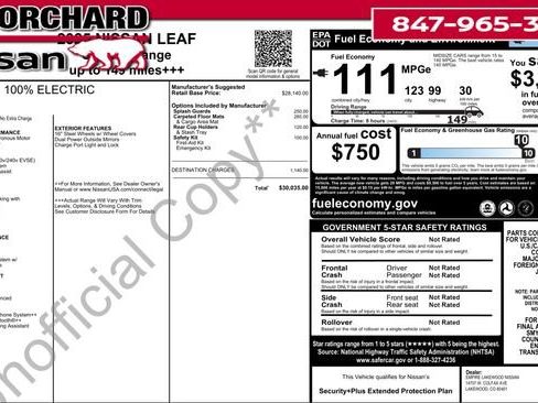 Used 2025 Nissan Leaf S image 7