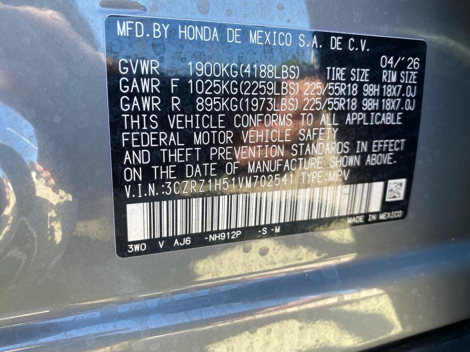 Certified 2027 Honda HR-V Sport image 35