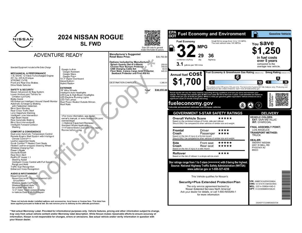 Used 2024 Nissan Rogue SL FWD image 2
