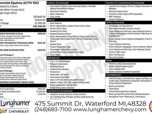New 2026 Chevrolet Equinox ACTIV w/ Convenience Package III AWD/4WD image 33