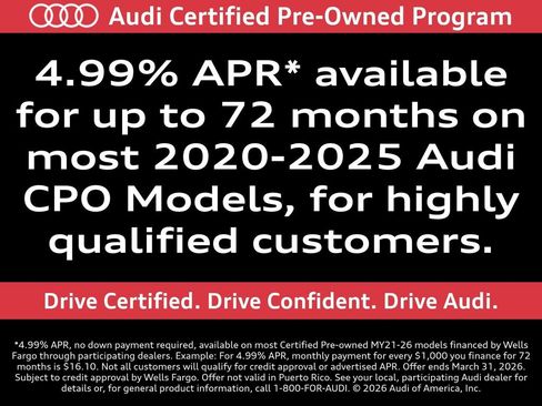Certified 2025 Audi A5 2.0T Premium w/ Convenience Package image 2