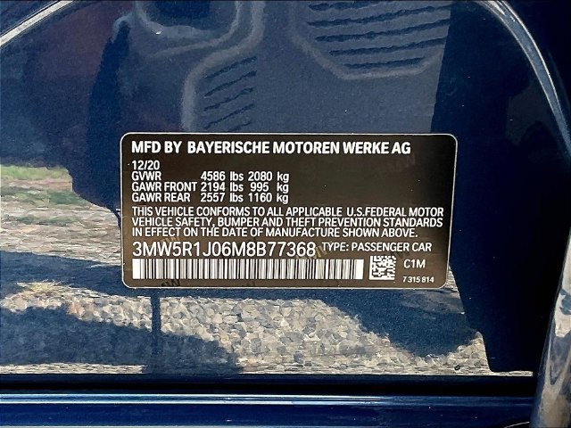 Used 2021 BMW 330i Sedan w/ Premium Package RWD image 20
