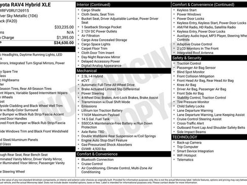 Used 2024 Toyota RAV4 XLE image 16