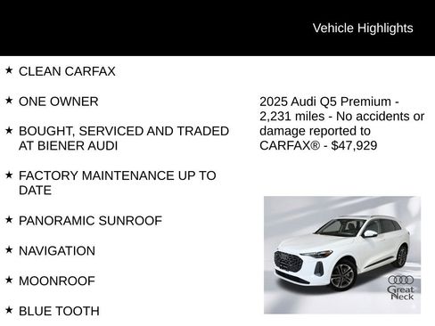 Used 2025 Audi Q5 Premium w/ Convenience Package image 9