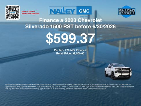 Used 2023 Chevrolet Silverado 1500 RST w/ Z71 Off-Road Package AWD/4WD image 3