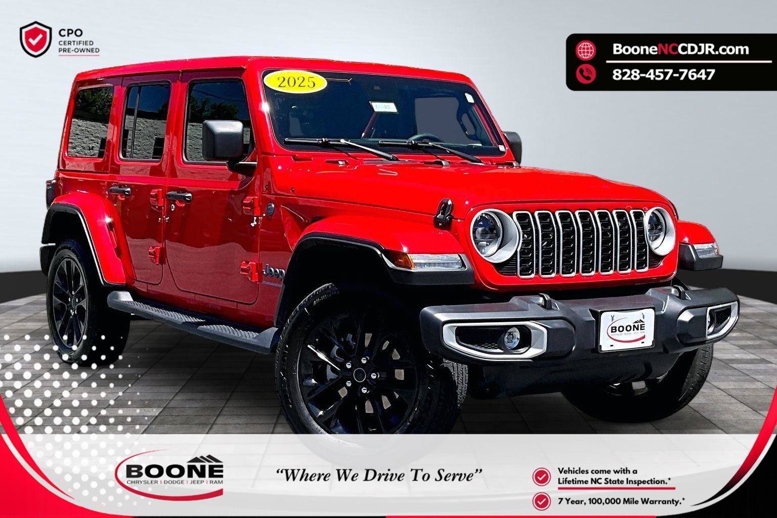 Certified 2025 Jeep Wrangler Unlimited Sahara AWD/4WD image 1