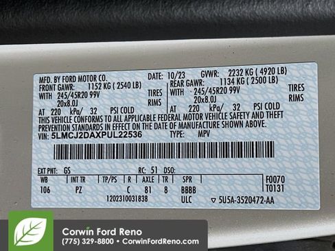 Used 2023 Lincoln Corsair Reserve w/ Equipment Group 202A image 34