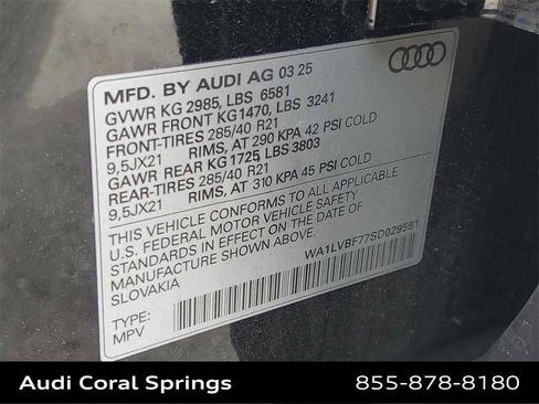 Certified 2025 Audi Q7 3.0T Premium Plus w/ Premium Plus Package image 29