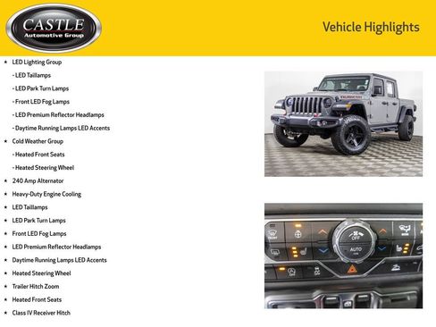Used 2022 Jeep Gladiator Rubicon w/ LED Lighting Group AWD/4WD image 8