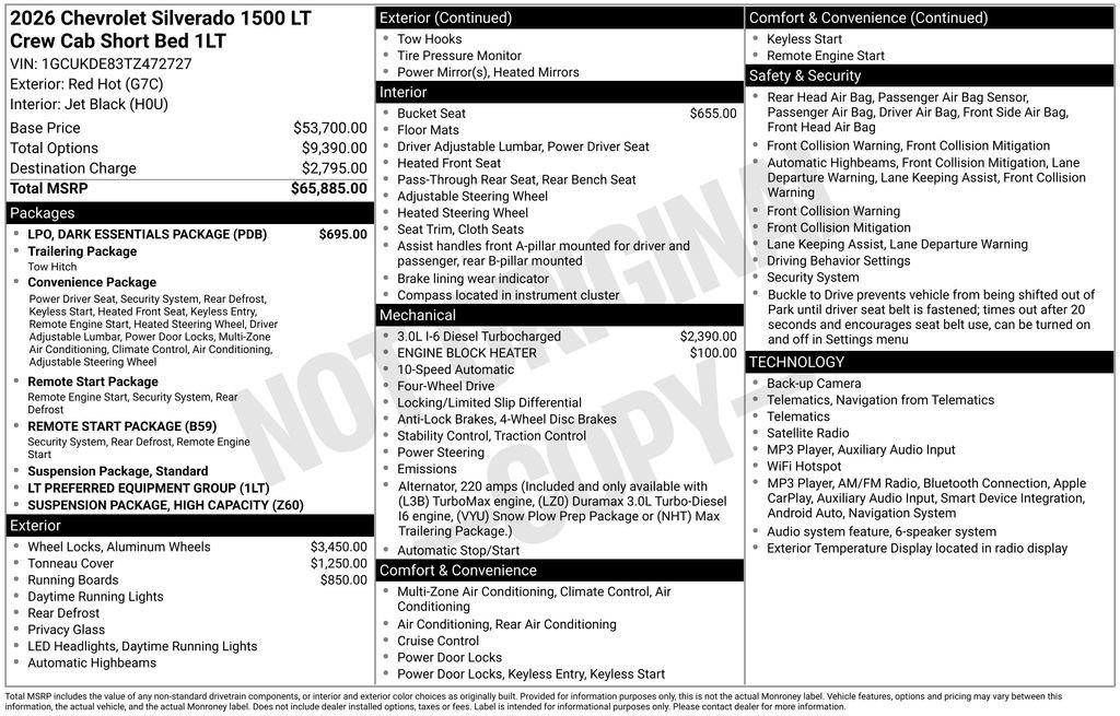New 2026 Chevrolet Silverado 1500 LT w/ LPO, Dark Essentials Package AWD/4WD image 5