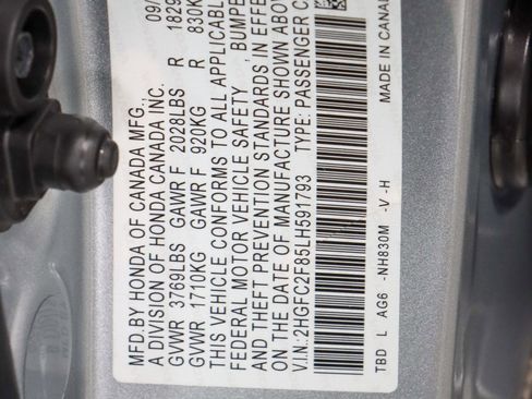 Used 2020 Honda Civic Sport image 30