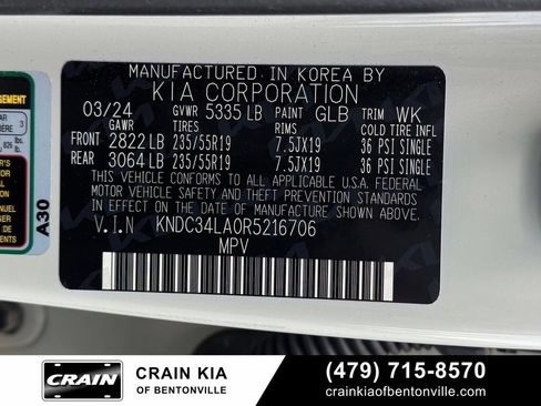 Certified 2024 Kia EV6 Wind w/ Wind Technology Package RWD image 35