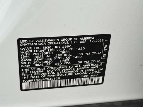 Used 2024 Volkswagen Atlas SEL image 10