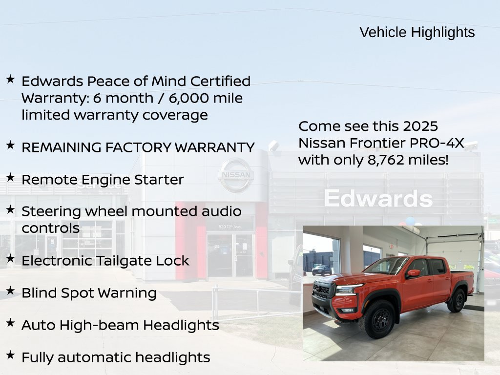Used 2025 Nissan Frontier PRO-4X AWD/4WD image 11