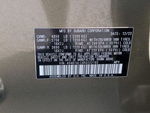 Used 2024 Subaru Outback Onyx Edition AWD/4WD image 34