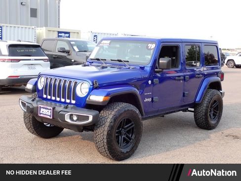 Used 2019 Jeep Wrangler Unlimited Sahara w/ Uconnect 4C Nav & Sound Group AWD/4WD image 1