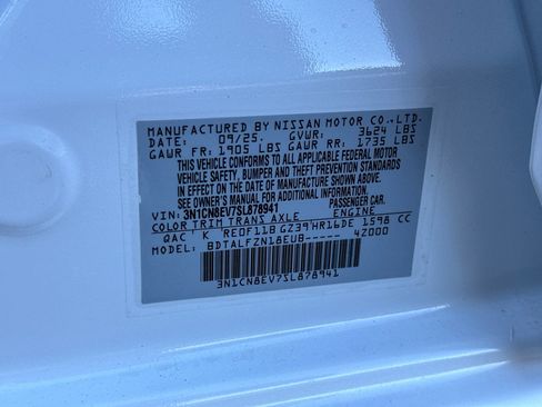 New 2025 Nissan Versa SV w/ Trunk Package image 33