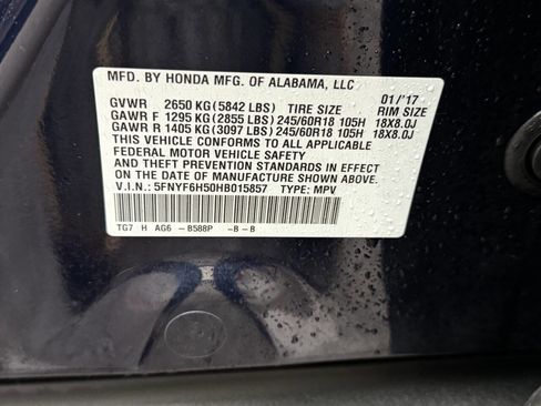 Used 2017 Honda Pilot EX-L image 8