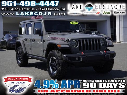 Certified 2019 Jeep Wrangler Unlimited Rubicon AWD/4WD image 1