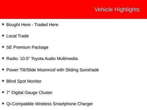 Used 2025 Toyota Corolla SE w/ SE Premium Package FWD image 4