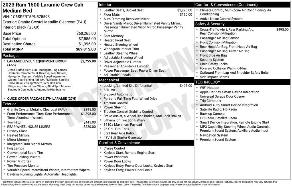 Used 2023 RAM 1500 Laramie AWD/4WD image 7