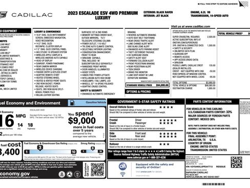 Used 2023 Cadillac Escalade ESV Premium Luxury image 4