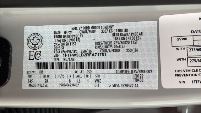 Used 2024 Ford F150 Lariat AWD/4WD image 28