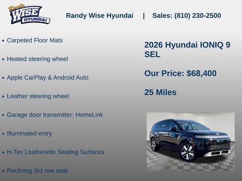 New 2026 Hyundai Ioniq 9 SEL AWD/4WD image 15