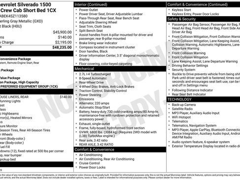 Used 2025 Chevrolet Silverado 1500 Custom RWD image 5