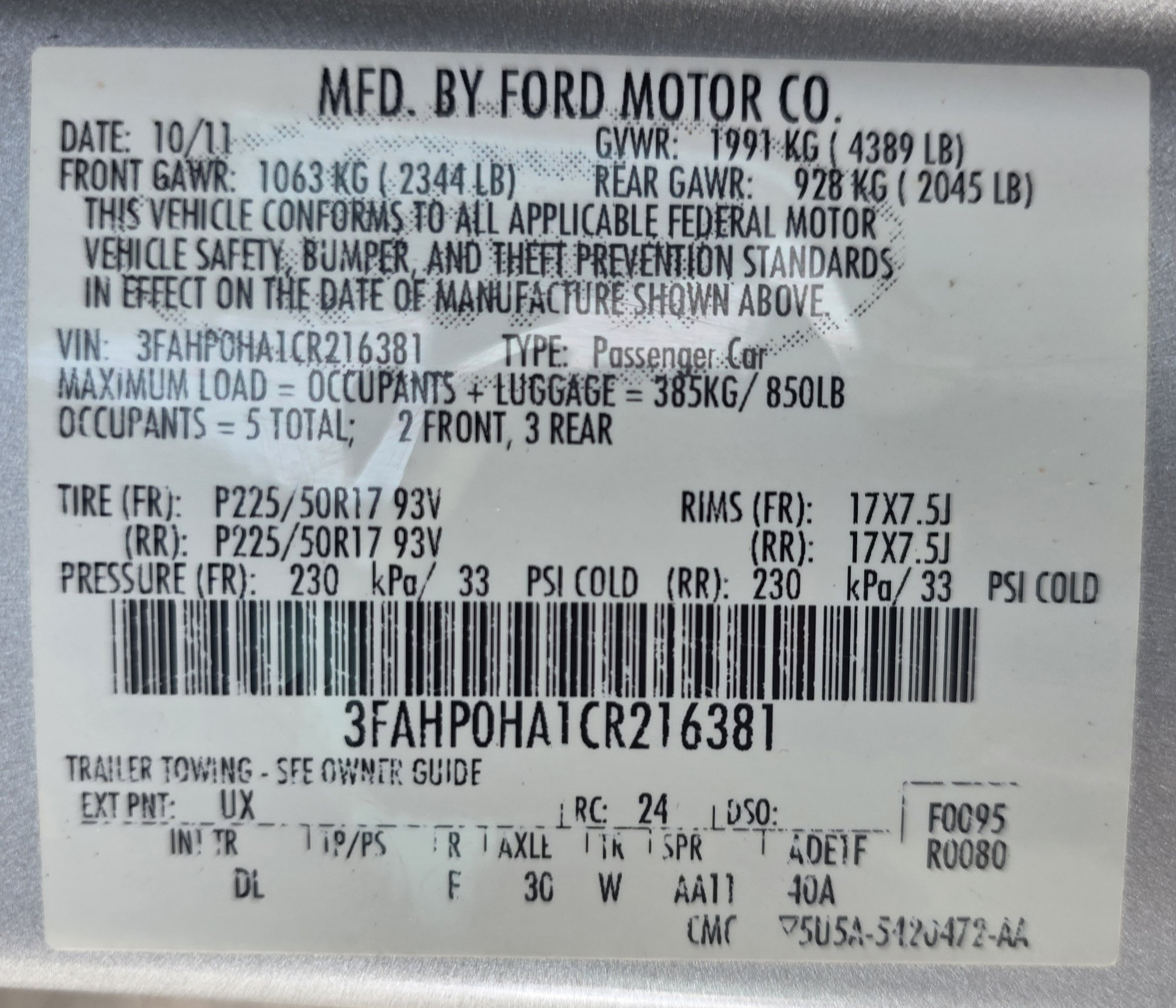 Used 2012 Ford Fusion SE FWD image 37