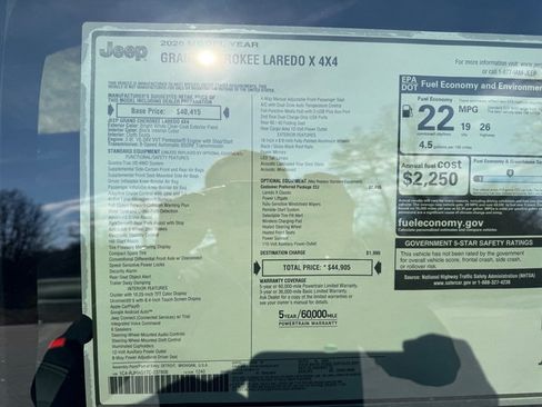 New 2026 Jeep Grand Cherokee Laredo X image 29