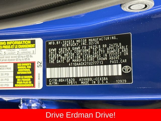 Used 2026 Toyota Camry SE FWD image 32