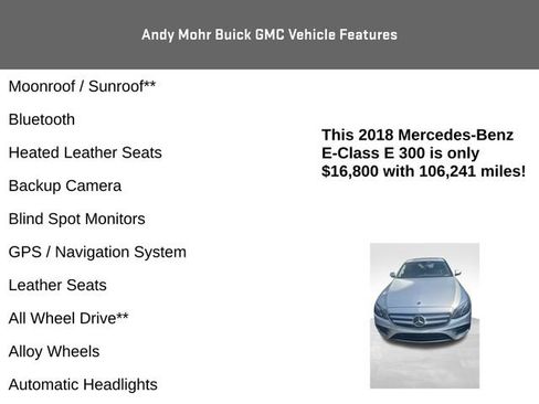 Used 2018 Mercedes-Benz E 300 4MATIC image 4
