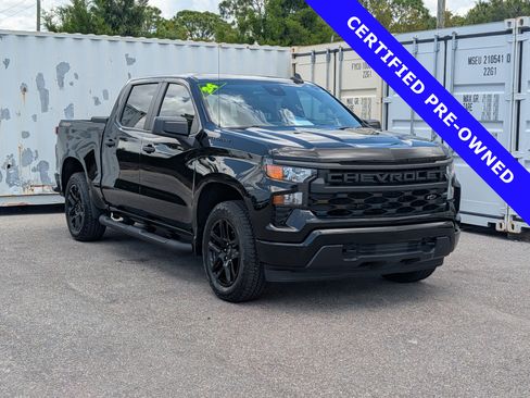 Used 2024 Chevrolet Silverado 1500 Custom w/ Turbomax Blackout Package AWD/4WD image 2