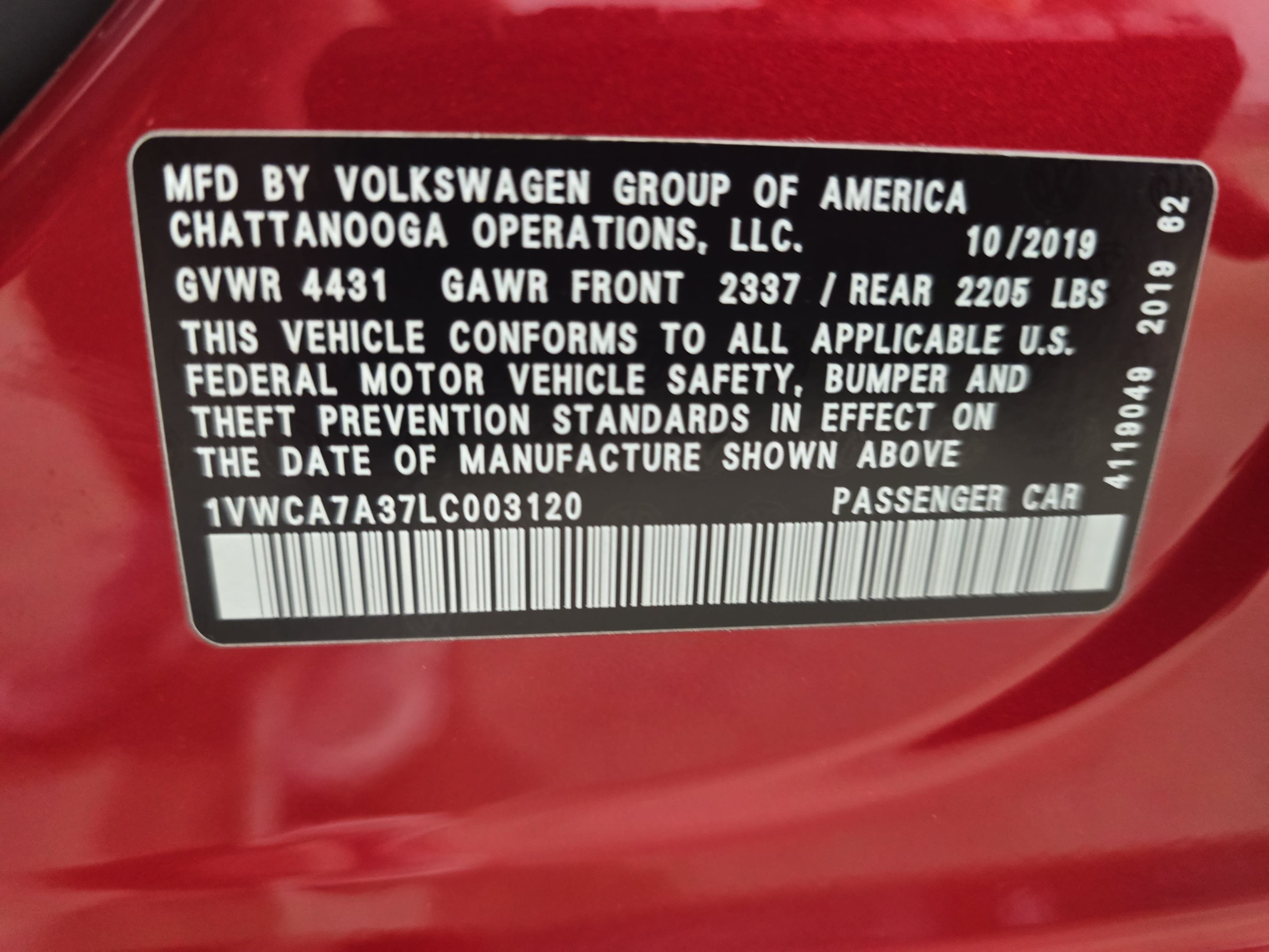 Used 2020 Volkswagen Passat 2.0T SEL FWD image 32