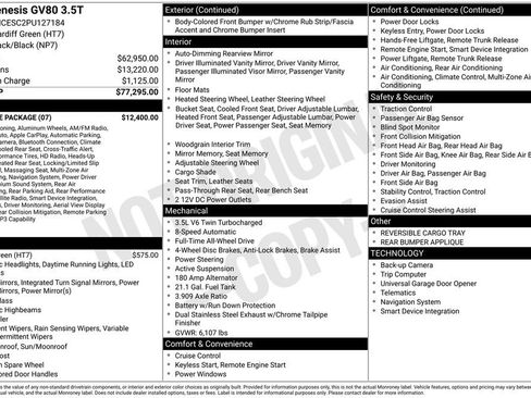 Used 2023 Genesis GV80 3.5T w/ Prestige Package image 7