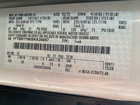 Used 2025 Ford Transit 250 Low Roof w/ Exterior Upgrade Package RWD image 43