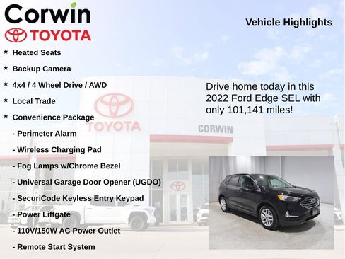 Used 2022 Ford Edge SEL w/ Convenience Package AWD/4WD image 7