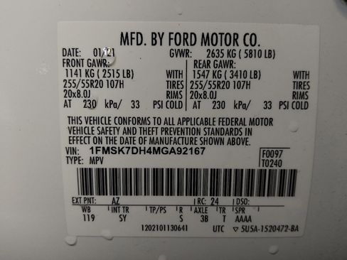 Used 2021 Ford Explorer XLT w/ Equipment Group 202A RWD image 33