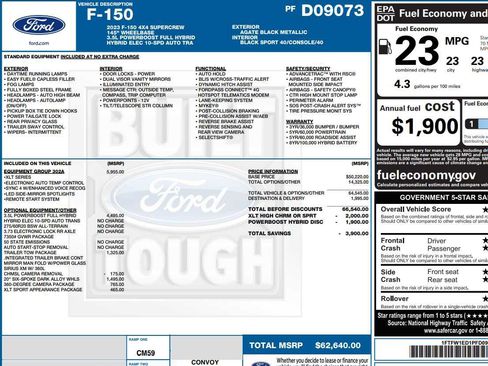 Used 2023 Ford F150 XLT w/ Equipment Group 302A High AWD/4WD image 2