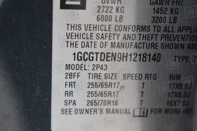 Certified 2017 Chevrolet Colorado Z71 AWD/4WD image 16