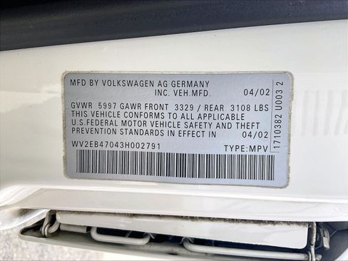 Used 2003 Volkswagen Eurovan Camper FWD image 31