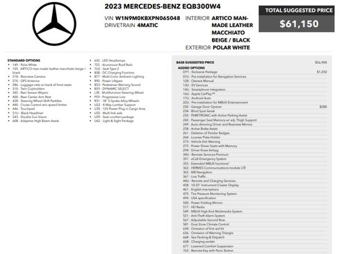 Used 2023 Mercedes-Benz EQB 300 4MATIC image 2