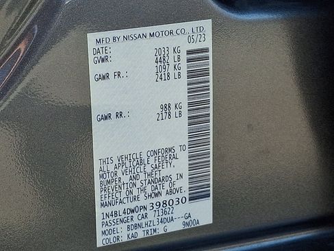 Certified 2023 Nissan Altima 2.5 SV AWD/4WD image 27