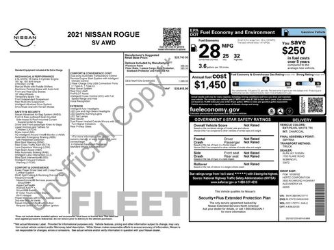 Used 2021 Nissan Rogue SV AWD/4WD image 45